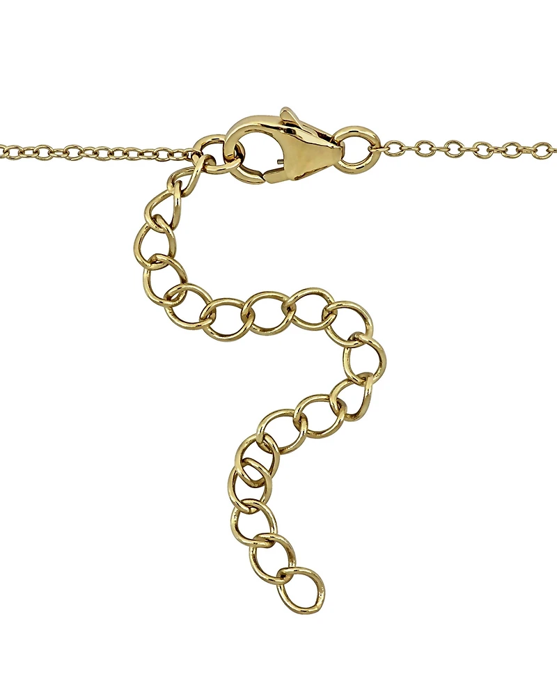 Macy's Pink Sapphire (16-7/8 ct. t.w.) Multi-Shape Necklace in 18k Gold Flash Plated Sterling Silver