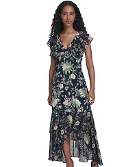 Tommy Hilfiger Women's Empire Waist Midi Dress