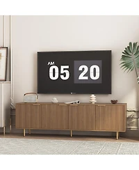 Streamdale Furniture Wood Modern Tv Stand Entertainment Center with Storage Doors, Media Cabinet