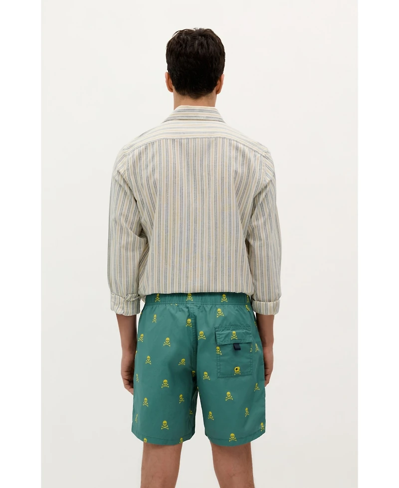 Scalpers Men's Neon Skull Swimsuit