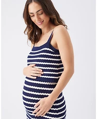 Ripe Maternity Pointelle Knit Nursing Dress