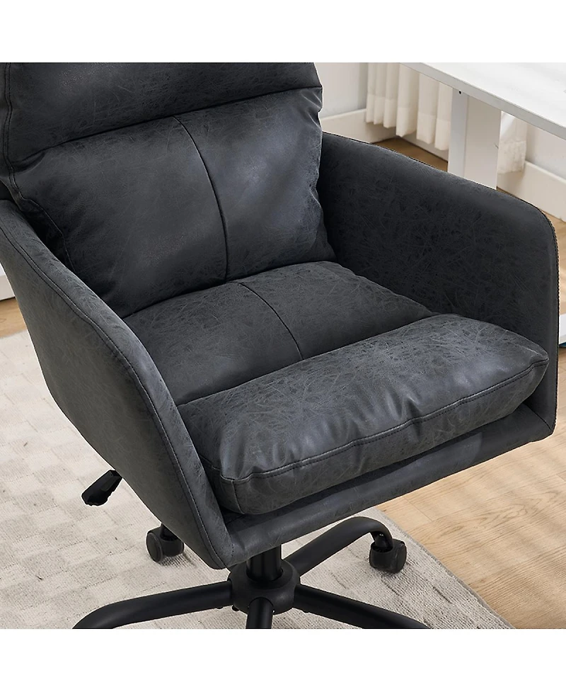 Streamdale Furniture Streamdale Office chair, Pu leather, adjustable height, Black