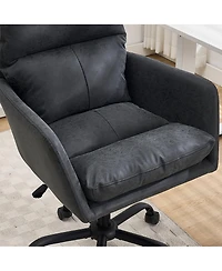 Streamdale Furniture Streamdale Office chair, Pu leather, adjustable height, Black
