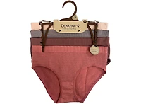 Bearpaw Girls 4-Pack Multi Color Seamless Hipster Underwear
