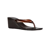 Jeffrey Campbell Women's Gigabyte Jelly Thong Wedge Sandals