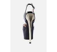 Womens Bewitch Ultra High Heeled Ankle Strap Sandals