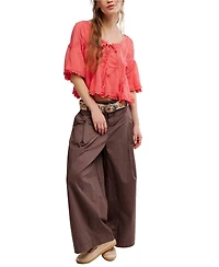 Free People Women's Michelle Short-Sleeve Blouse