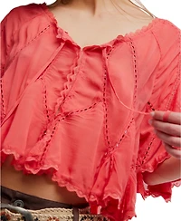 Free People Women's Michelle Short-Sleeve Blouse