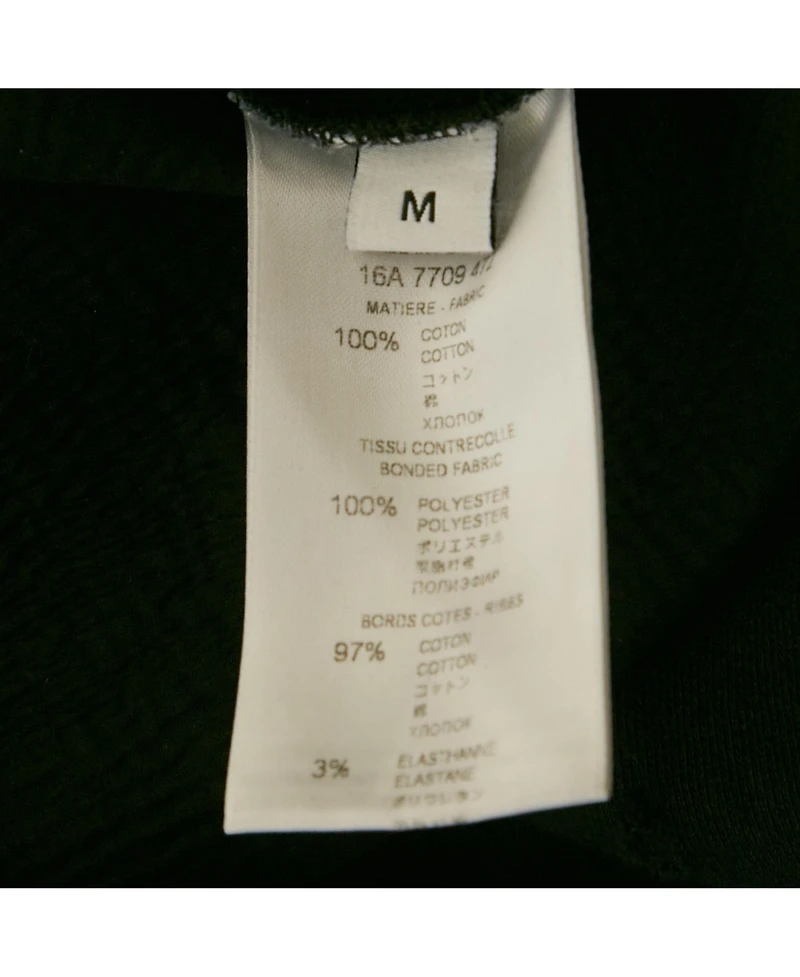 Pre-Owned Givenchy Men's Black Logo Printed Cotton Distressed Sweatshirt