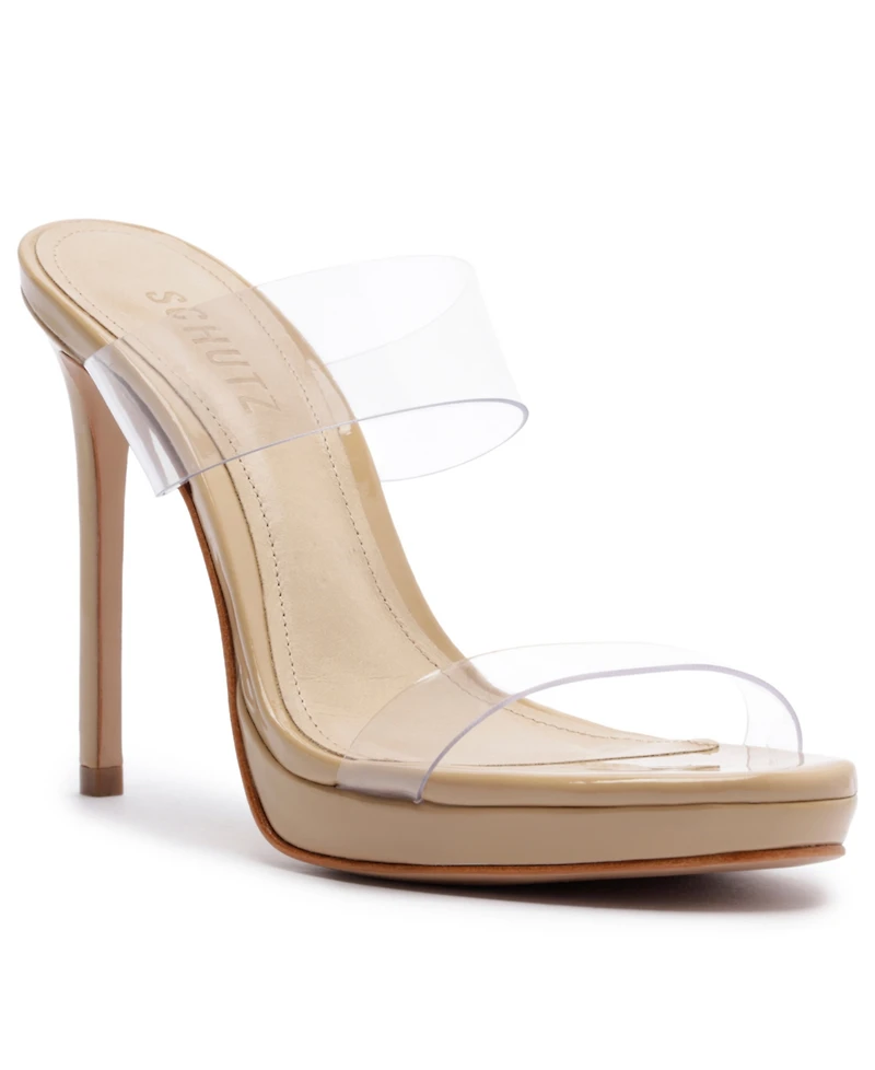 Schutz Women's Ariella Slip-On Platform Dress Sandals