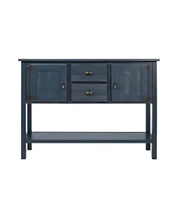 Streamdale Furniture Solid Wood Sideboard Console Table with 2 Drawers & Cabinets