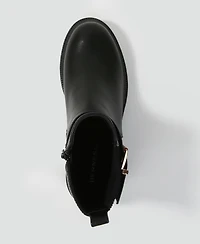 Berness Shane Chelsea Booties with Buckled Strap Detail