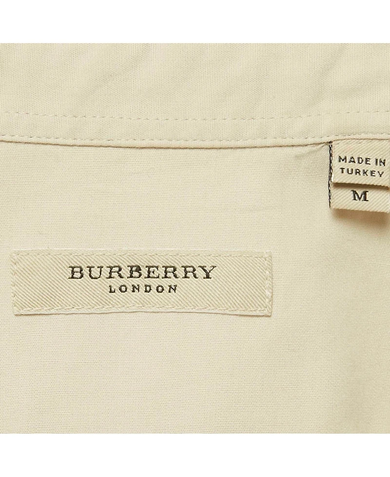 Pre-Owned Burberry Men's Grey Cotton Long Sleeve Shirt