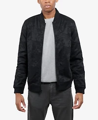 Xray Men's Jacquarded Camouflage Bomber Jacket