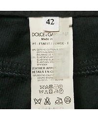 Pre-Owned Dolce & Gabbana Women's Black Corduroy Slim Fit Jeans