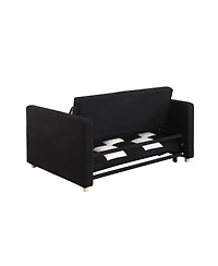 Streamdale Furniture 3-in-1 Sleeper Sofa Couch Bed, Small Teddy Convertible Loveseat Futon