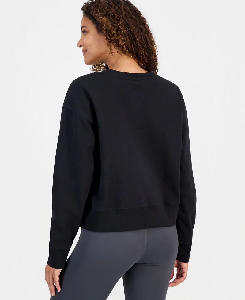 The North Face Women's Evolution Cotton Half Dome Logo Crop Sweatshirt
