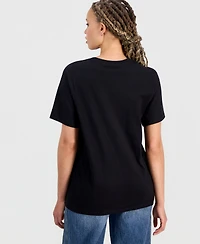 The North Face Women's Evolution Sparkle Short Sleeve Graphic Cotton T-Shirt