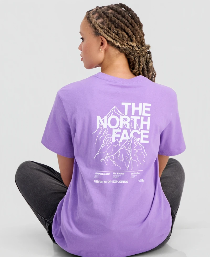 The North Face Women's Evolution Peaks Graphic Cotton T-Shirt