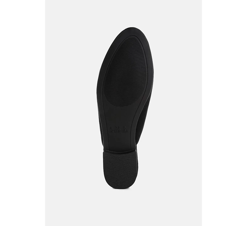 London Rag Alpine Horsebit Detail Mules Women