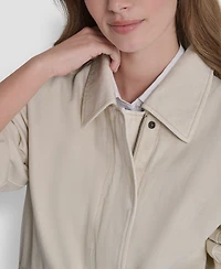 Dkny Women's Denim Bomber Coat