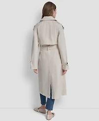 Dkny Women's Double Breasted Belted Trench Coat