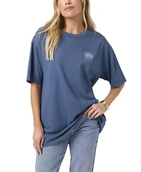 O'Neill Juniors' Horizon Graphic Print Crew Neck Oversized T-Shirt