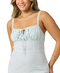 O'Neill Women's Wiley Plaid Woven Midi Dress