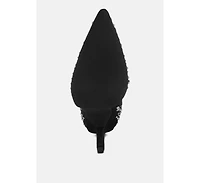 London Rag Women's Dunari Diamante Embellished Microfiber Boots