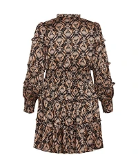 City Chic Women's Ruffle Fan Dress