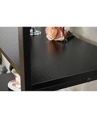 Streamdale Furniture Rattan Cabinet Door Storage Bookshelf with Dual-Function Display/Storage