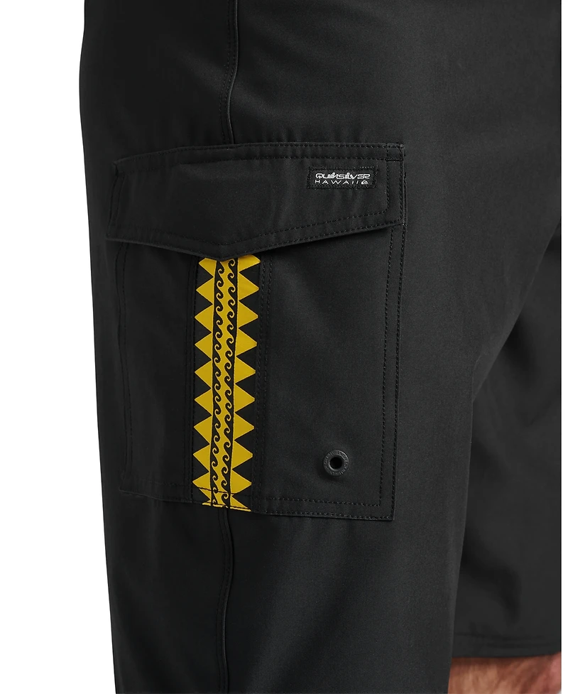 Quiksilver Men's Sidewind Camo Print Swim Shorts