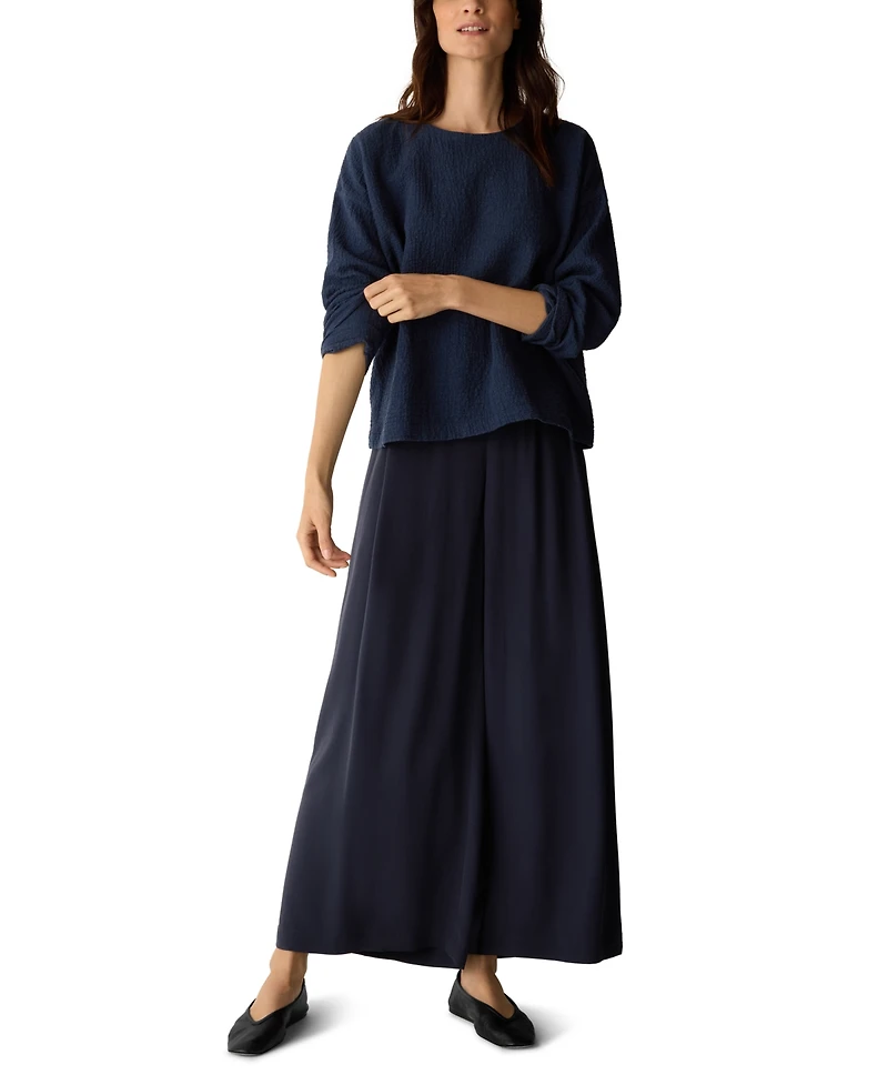Eileen Fisher Women's Round Neck Boxy Top