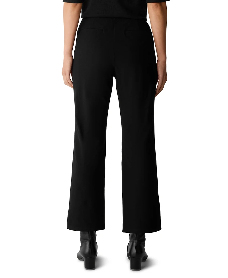 Eileen Fisher Women's Textured Knit Ankle Kick Pants