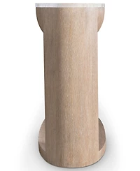 Bernhardt 32" Loggia Travertine Console Table