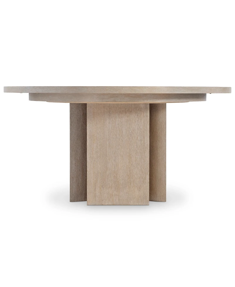 Bernhardt 7-Pc. Wood Loggia Dining Set Round Table and Side Chairs