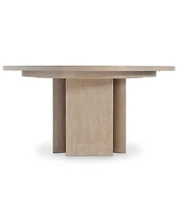 Bernhardt 7-Pc. Wood Loggia Dining Set Round Table and Side Chairs