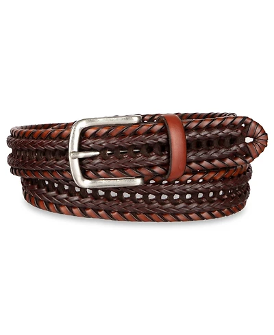 Club Room Men's Luxury Elevated Laced Braided Belt, Macy's Exclusive