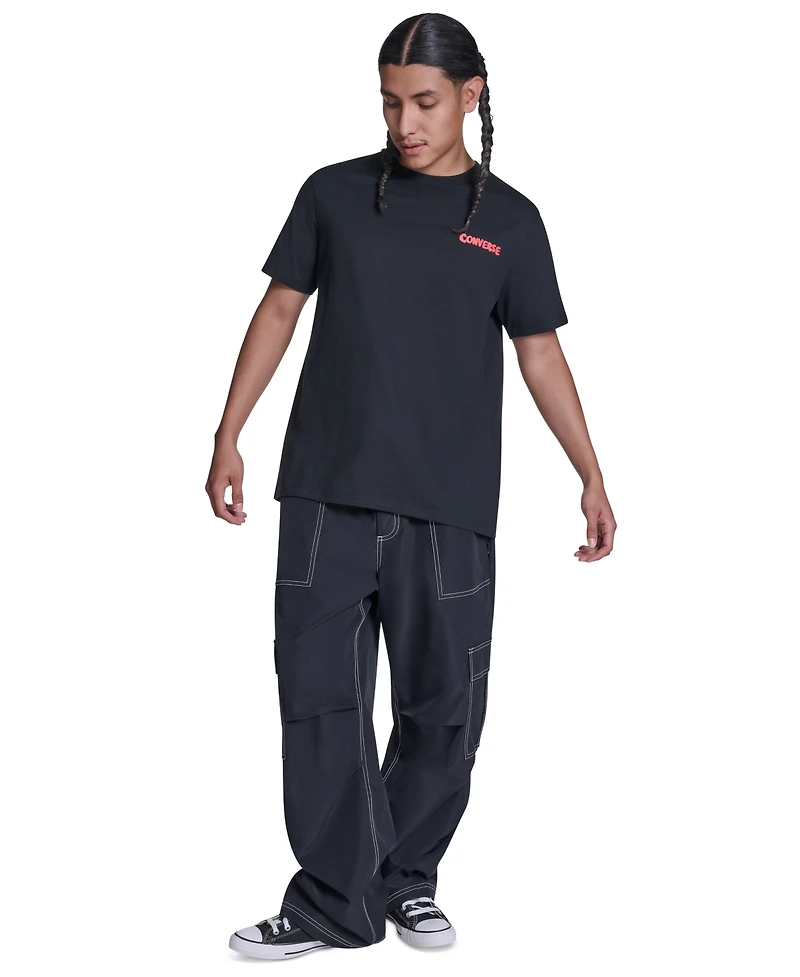 Converse Men's Cheeseburger Graphic Short-Sleeve T-Shirt