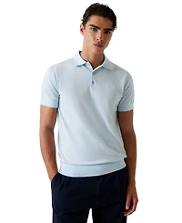 Guess Men's Lex-Knit Spread Collar Polo Shirt