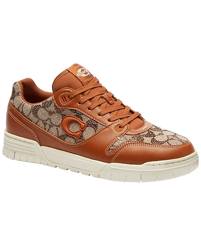 Coach Men's Soho Crystal Signature Jacquard Lace-Up Sneakers