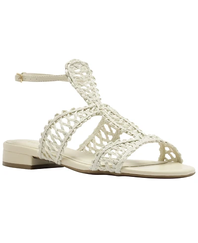 Arezzo Women's Ciara Round Toe Flat Sandals
