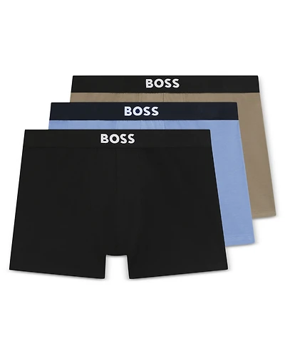 Boss by Hugo Men's 3-Pack Icon Logo Boxer Briefs