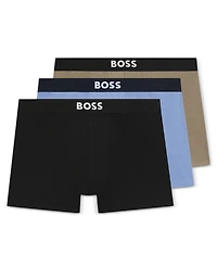 Boss by Hugo Men's 3-Pack Icon Logo Boxer Briefs