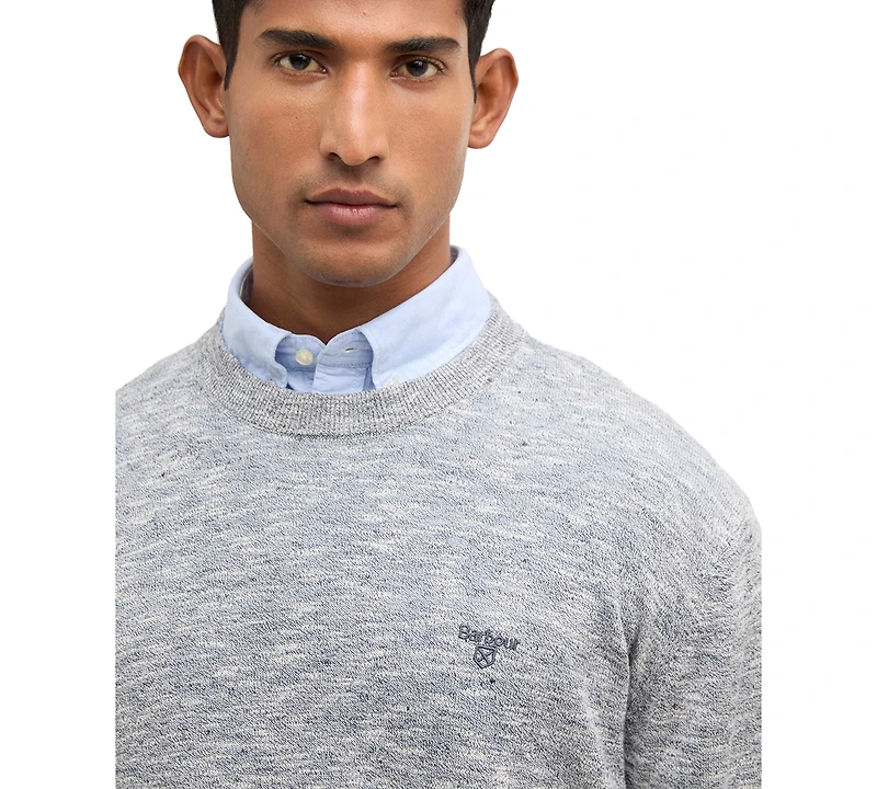 Barbour Men's Flaxby Linen Blend Crewneck Sweater