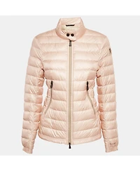 Pre-Owned Moncler Women's Grenoble Light Orange Nylon Day-Namic Down Jacket