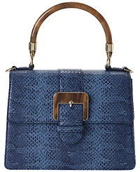 Brahmin Hallie Small Leather Satchel Bag