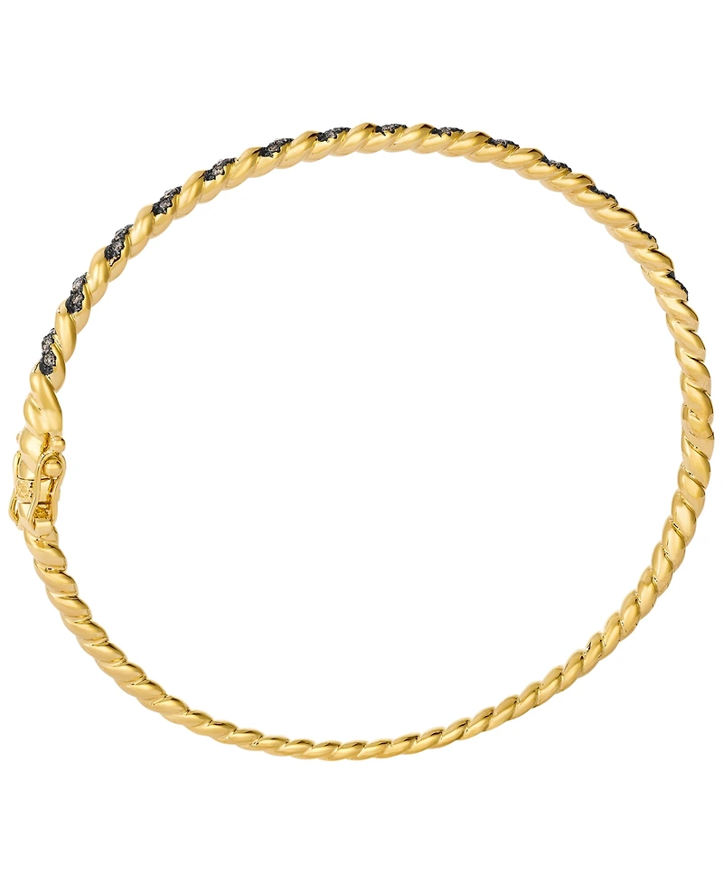 Le Vian Chocolate Diamond (0.30 ct. t.w.) Bangle in 14k Honey Gold