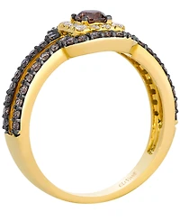 Le Vian Chocolate Diamond (0.73 ct. t.w.) & Vanilla Diamond (0.11 ct. t.w.) Ring in 14k Honey Gold