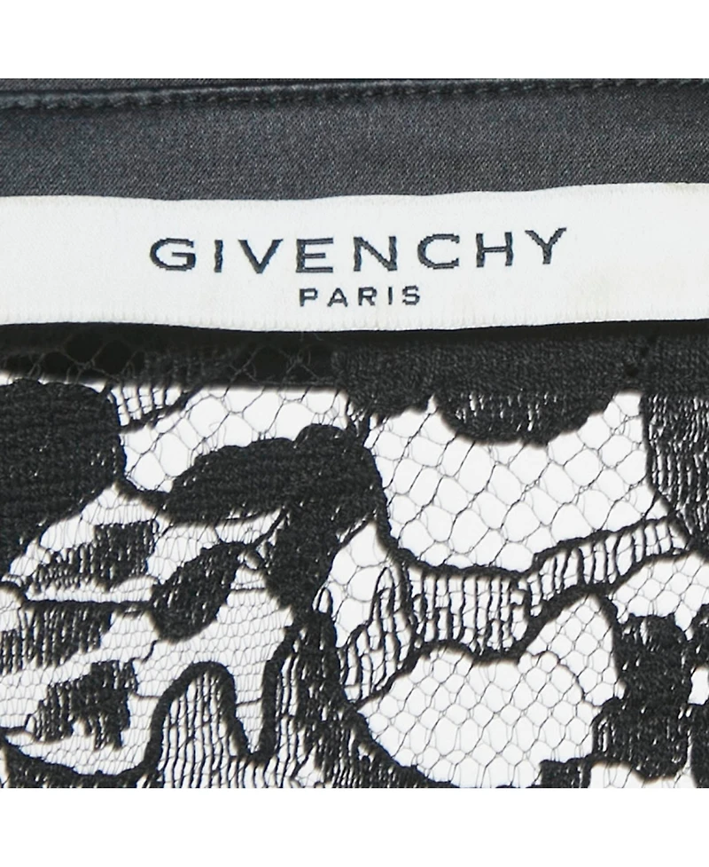 Pre-Owned Givenchy Women's Black Lace And Satin Sheer Jacket